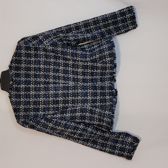 Calvin Klein Tweed  Cropped Jacket - Picture 5 of 9